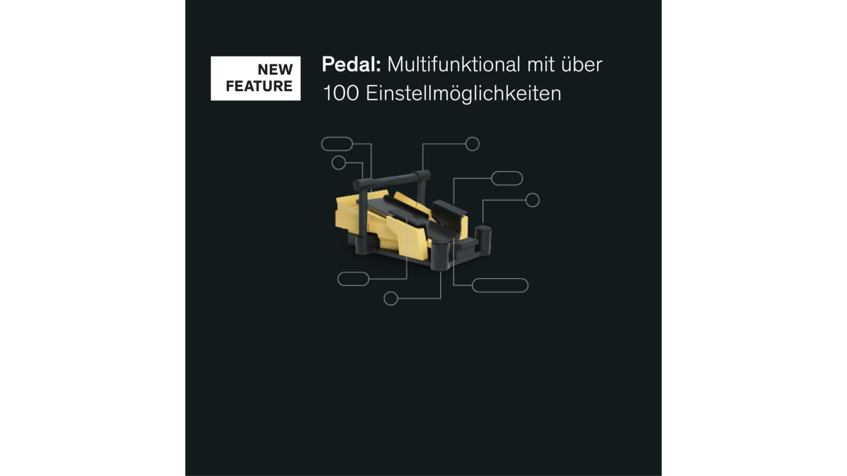 Multifunktionales Pedal beim OS 4